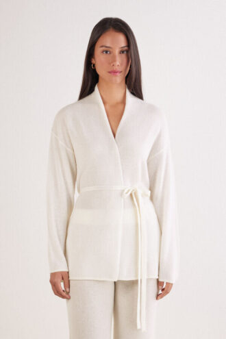 Belted Cardigan in 1 Cashmere