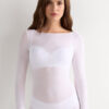Boat Neck Modal Cashmere Ultralight Top