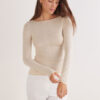 Boat Neck Modal Cashmere Ultralight Top
