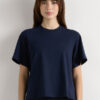 Boxy Fit Short Sleeve Top in Cotton Boxy Fit Short Sleeve Top in Cotton