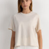 Boxy Fit Short Sleeve Top in Cotton Boxy Fit Short Sleeve Top in Cotton