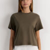 Boxy Fit Short Sleeve Top in Cotton Boxy Fit Short Sleeve Top in Cotton