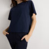 Boxy Fit Short Sleeve Top in Cotton Boxy Fit Short Sleeve Top in Cotton