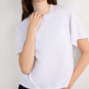 Boxy Fit Short Sleeve Top in Cotton Boxy Fit Short Sleeve Top in Cotton
