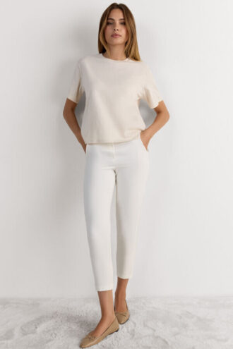 Boxy Fit Short Sleeve Top in Cotton