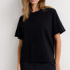 Boxy Fit Short Sleeve Top in Cotton Boxy Fit Short Sleeve Top in Cotton