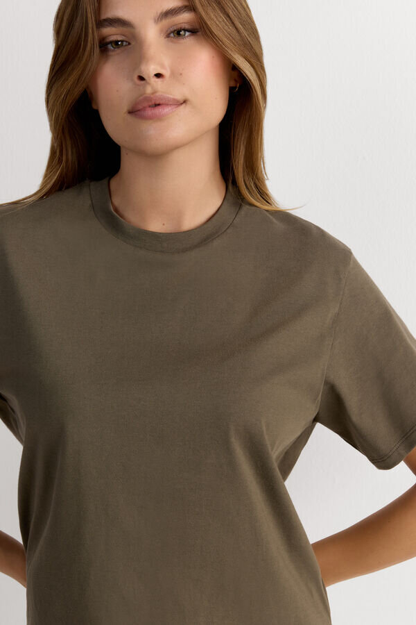 Boxy Fit Short Sleeve Top in Cotton Boxy Fit Short Sleeve Top in Cotton