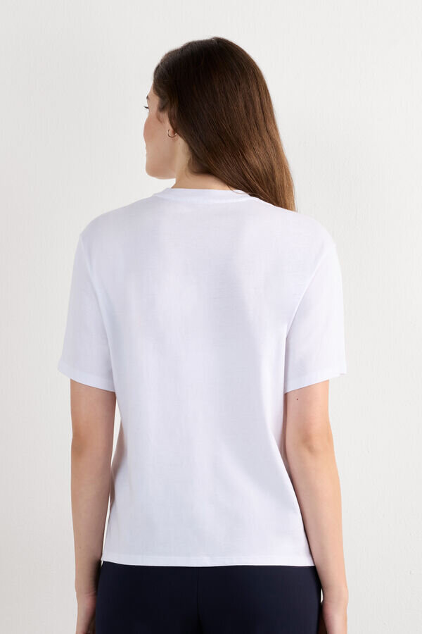 Boxy Fit Short Sleeve Top in Cotton Boxy Fit Short Sleeve Top in Cotton