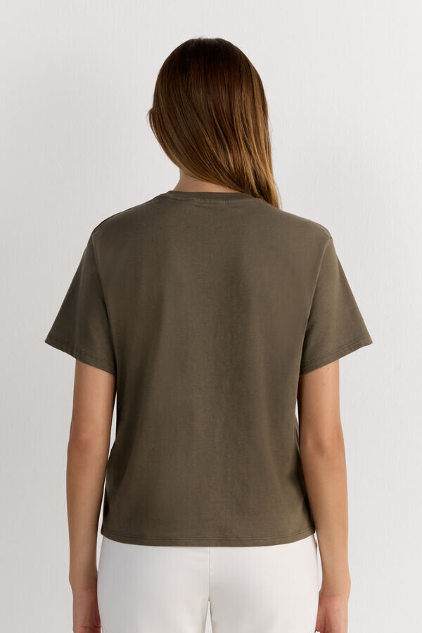 Boxy Fit Short Sleeve Top in Cotton Boxy Fit Short Sleeve Top in Cotton