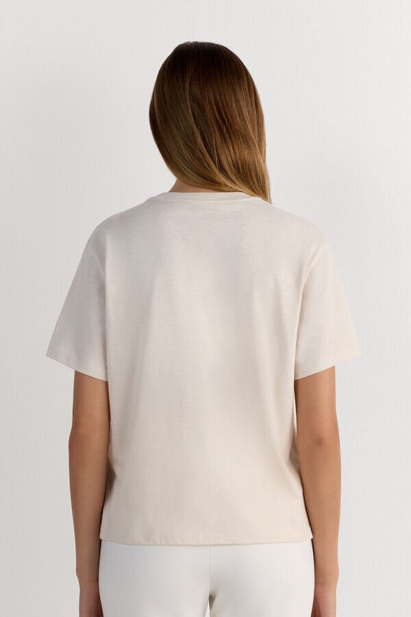 Boxy Fit Short Sleeve Top in Cotton Boxy Fit Short Sleeve Top in Cotton