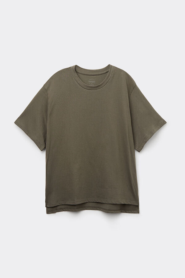 Boxy Fit Short Sleeve Top in Cotton Boxy Fit Short Sleeve Top in Cotton