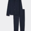Button Front Full Length Pajamas in Superior Cotton Button Front Full Length Pajamas in Superior Cotton