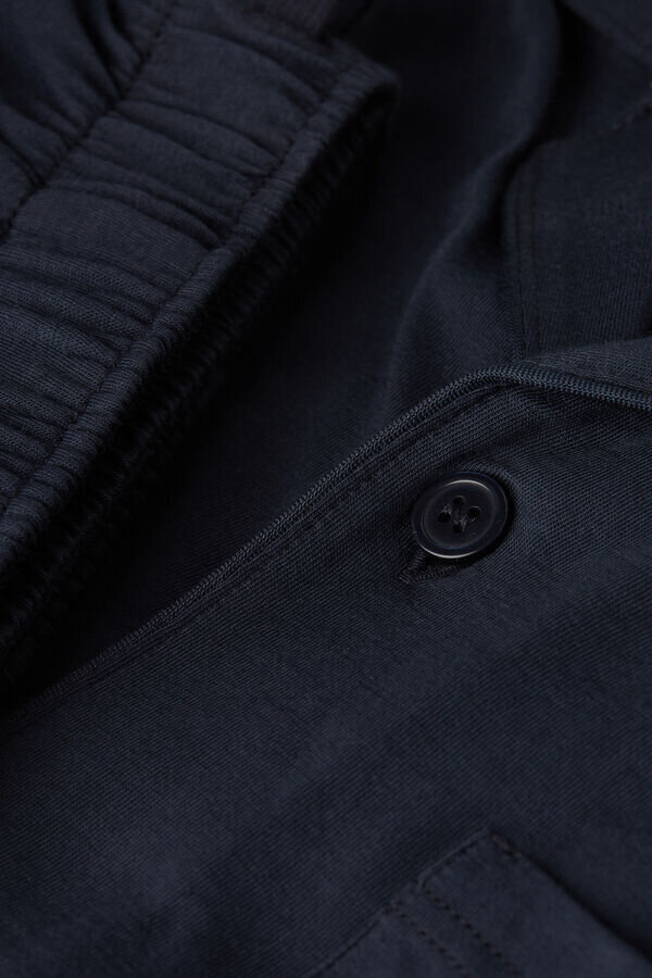 Button Front Full Length Pajamas in Superior Cotton Button Front Full Length Pajamas in Superior Cotton