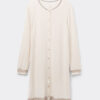Button-Front Lace Detail Nightdress