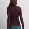 Cable Knit Bateau Neck Top in Ultralight with Cashmere