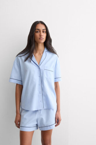 Chambray Ni Cotton and Modal Short Pajamas