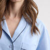 Chambray Ni Full Length Pajamas in Cotton and Modal