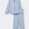 Chambray Ni Full Length Pajamas in Cotton and Modal