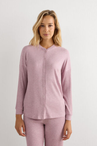 Chic Comfort Long Sleeve Modal Button-Up Top