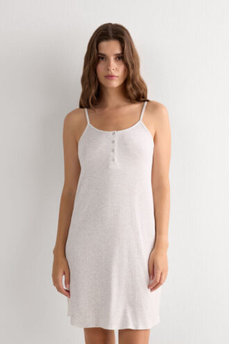 Chic Comfort Thin Strap Nightshirt