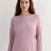 Comfort Chic Bateau Neck Long Sleeve Modal Top