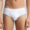 Cotton Briefs with Exposed Elastic