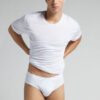 Cotton Briefs with Exposed Elastic