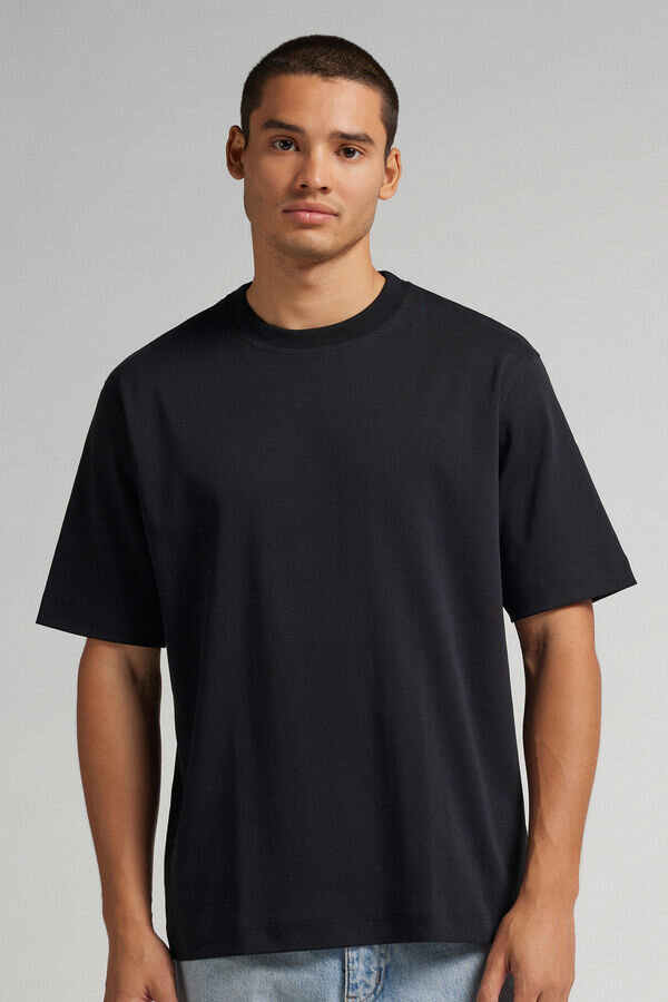 Cotton Interlock Oversized T-Shirt Cotton Interlock Oversized T-Shirt