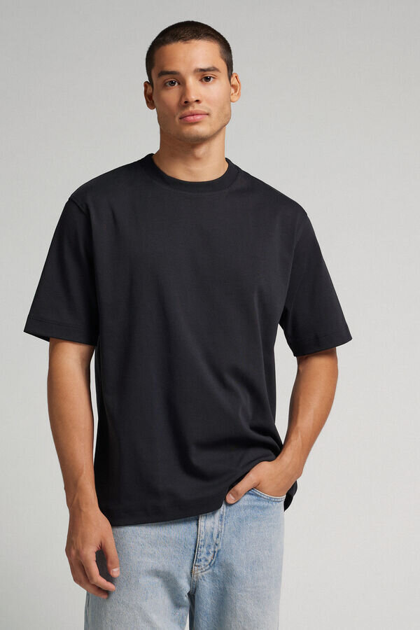 Cotton Interlock Oversized T-Shirt Cotton Interlock Oversized T-Shirt