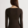 Crewneck Top in Modal Light with Cashmere Lame