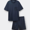 Dot Print Premium Mercerized Cotton Short Pajamas