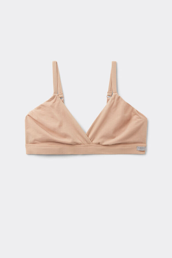 Emma Triangle Bra in Natural Cotton Emma Triangle Bra in Natural Cotton