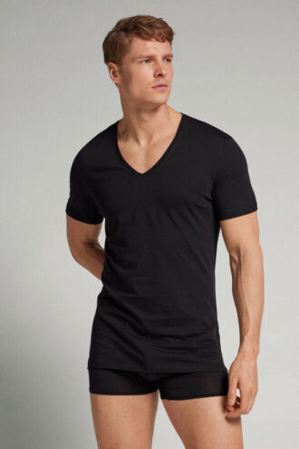 Extrafine Superior Cotton V-Neck T-Shirt