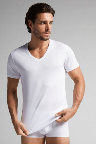 Extrafine Superior Cotton V-Neck T-Shirt