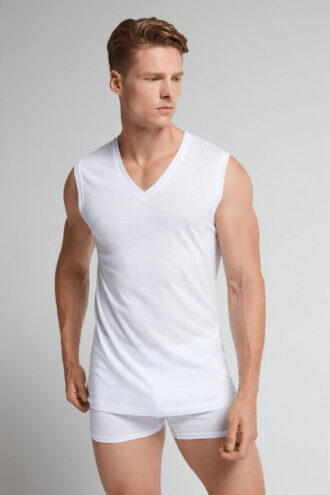 Extrafine Superior Cotton V-Neck Tank Top