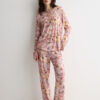 Fresh Bamboo Full Length Pajamas with Blossom Print Fresh Bamboo Full Length Pajamas with Blossom Print