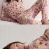 Fresh Bamboo Full Length Pajamas with Blossom Print Fresh Bamboo Full Length Pajamas with Blossom Print