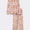 Fresh Bamboo Full Length Pajamas with Blossom Print Fresh Bamboo Full Length Pajamas with Blossom Print