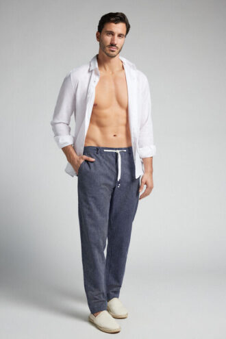 Full Length Linen and Cotton Pants