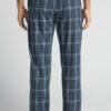 Full Length Pants in Denim Check Print Cloth Full Length Pants in Denim Check Print Cloth