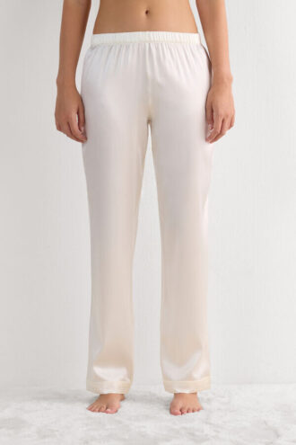 Full Length Silk Pants