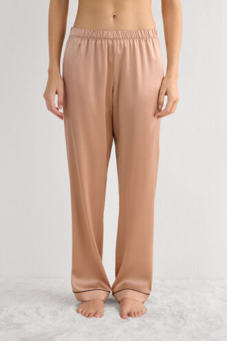 Full Length Silk Pants