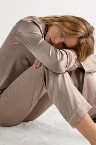 Full Length Silk Pants