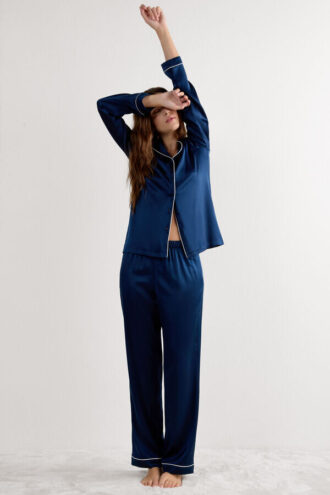 Full Length Silk Pants