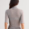 High Collar Top in Ultranatural with Cashmere