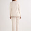Lace Trim Full Length Pajamas in Modal