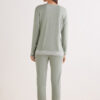 Lace Trim Full Length Pajamas in Modal
