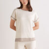 Lace Trim Short Pajamas in Modal