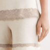 Lace Trim Short Pajamas in Modal