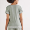 Lace Trim Short Pajamas in Modal